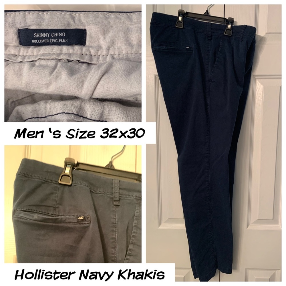 Men’s Hollister Navy Khakis (32x30)